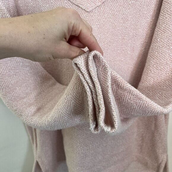 Faherty Women’s Seabrook French Terry Hoodie Textured Light‎ Pink Sz Small - Picture 6 of 12